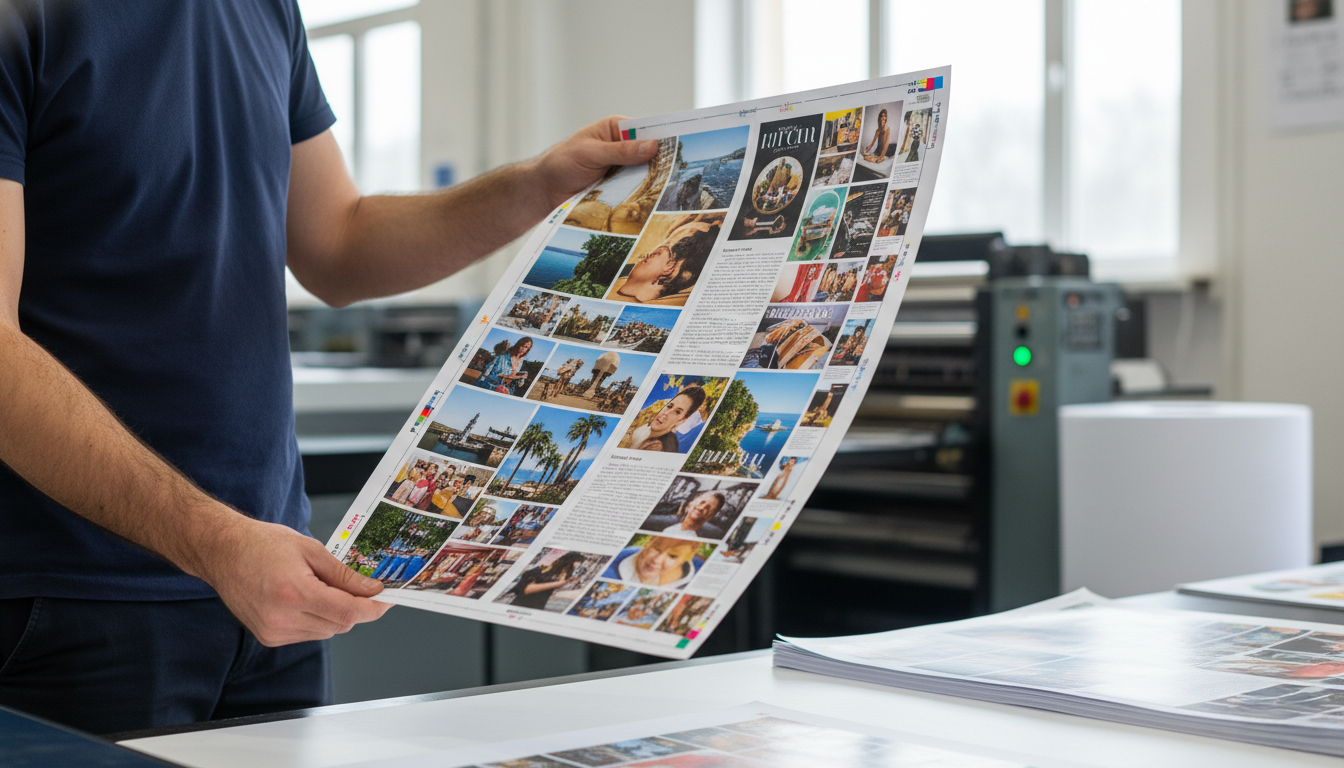 Material impreso premium con tarjetas de visita y papel de calidad en oficina moderna marketing offline 2026